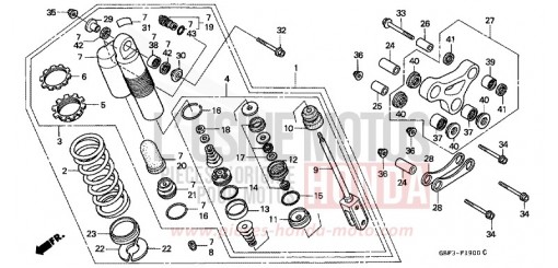REAR CUSHION CR80RBV de 1997
